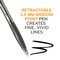 BIC Glide Black Retractable Ballpoint Pens, Medium Point (1.0mm), 12-Count Pack, Ultra Smooth Writing Black Pens